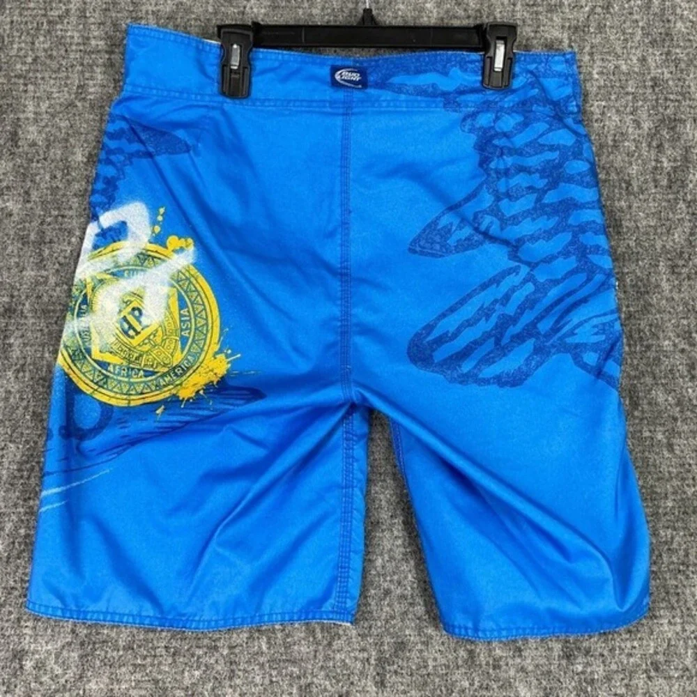 Bud Light Swim Shorts Mens M Blue Beer Party Bathing Suit Swimwear‎ Pool Beach